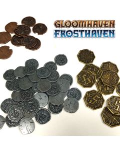 Metallmünzen Frosthaven-Gloomhaven - nicht kompletter Set